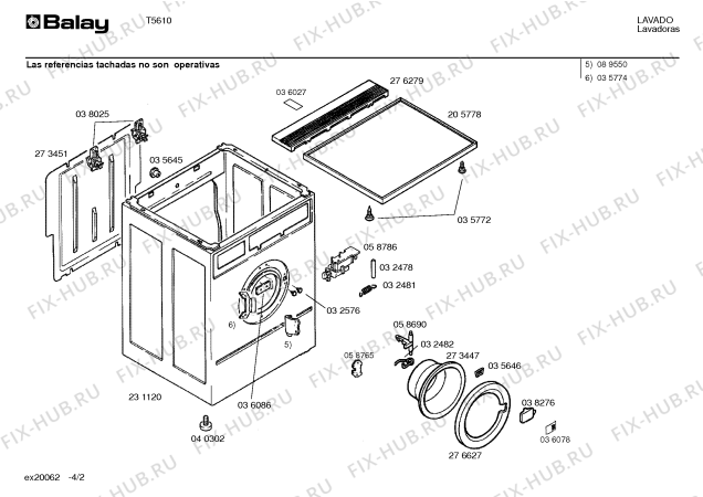 Схема №3 T5626 с изображением Регулятор давления для стиралки Bosch 00036550