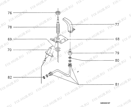 Взрыв-схема комплектующей Electrolux GWH250LEN - Схема узла Section 3