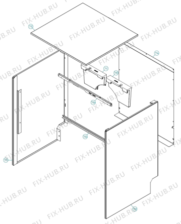 Взрыв-схема посудомоечной машины Asko D5954 OUTDOOR AU   -Stainless (401486, DW90.2) - Схема узла 07