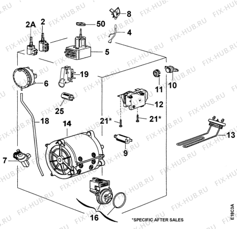 Взрыв-схема стиральной машины Privileg 115S - Схема узла Electrical equipment