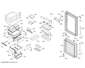 Схема №2 KGN56HI3P Bosch с изображением Дверь для холодильной камеры Bosch 00718900