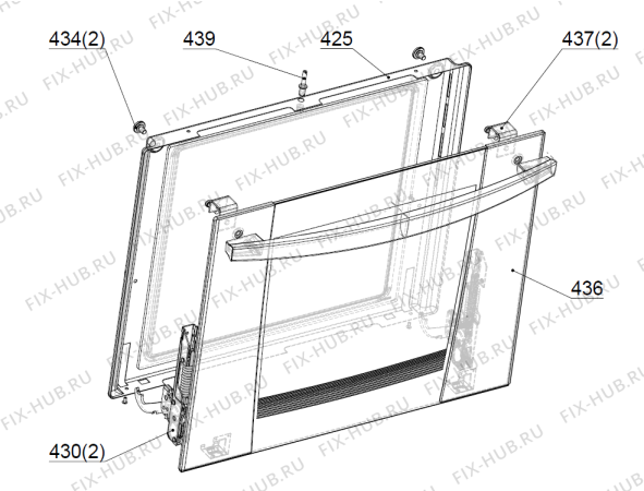 Взрыв-схема вытяжки Gorenje E4102  A42001039 NO   -White FS 50 (182150, A42001039) - Схема узла 04