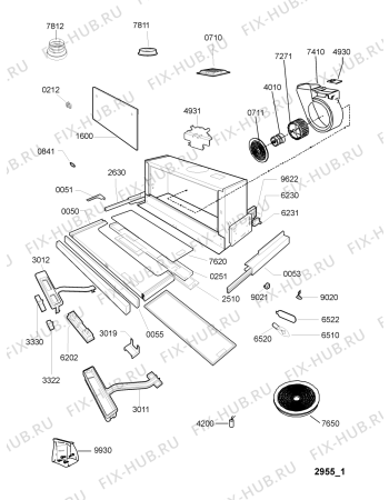 Схема №1 PCHN 511360 S с изображением Монтажный набор для вытяжки Whirlpool 482000005212