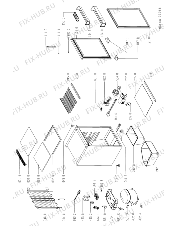 Схема №1 ARB 540-K/G/1 с изображением Ручка регулировки для холодильной камеры Whirlpool 481928228582