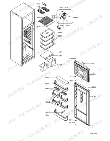 Схема №2 DP 180 с изображением Сосуд для холодильника Whirlpool 481241828978