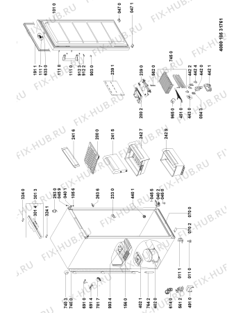 Схема №1 WV1400 A+NFW с изображением Дверца для холодильника Whirlpool 480132101619