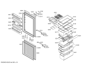 Схема №2 KGU40193AU с изображением Дверь для холодильника Bosch 00242117