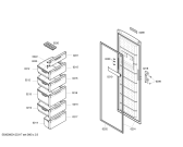 Схема №2 4GV13B10 с изображением Дверь для холодильной камеры Bosch 00245604