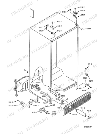 Взрыв-схема холодильника Whirlpool 3KS20DRSB22 (F092582) - Схема узла