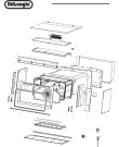 Схема №2 DE91MPS с изображением Противень (решетка) для духового шкафа DELONGHI 48BF901P