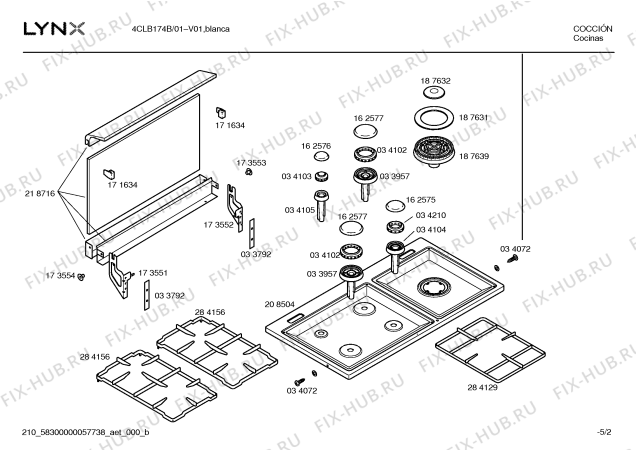 Схема №3 4CIX174B с изображением Панель управления для электропечи Bosch 00432852