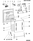 Схема №1 DI623 (F041552) с изображением Панель управления для электропосудомоечной машины Indesit C00195170