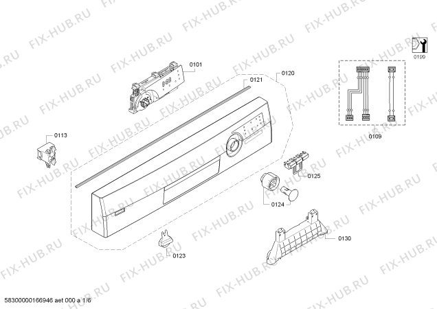 Схема №3 BM5221EG BM5221EG; A+ enerji sinifi с изображением Панель управления для посудомойки Bosch 00744660