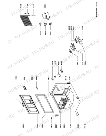 Схема №1 GT 27B10 с изображением Дверка Whirlpool 481244229011