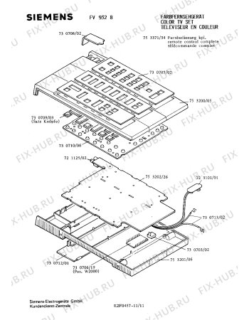 Взрыв-схема телевизора Siemens FV9328 - Схема узла 11