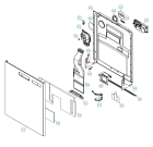 Схема №1 DM820 SE   -Stainless (402913, DW90.1) с изображением Дверь для посудомойки Gorenje 457201