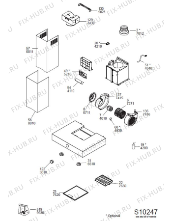 Схема №1 WHBS 93 F LK X с изображением Другое для вытяжки Whirlpool 488000540332