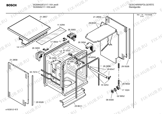 Схема №2 SGS8462 Exclusiv Jubilee с изображением Инструкция по эксплуатации для посудомоечной машины Bosch 00528248