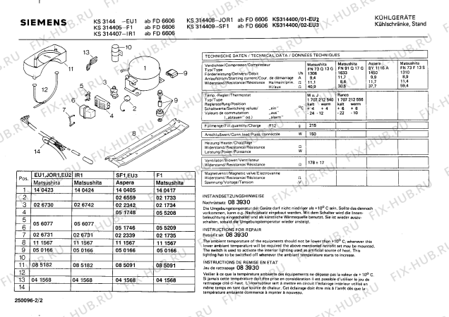 Схема №2 KS264408 с изображением Шильдик для холодильной камеры Siemens 00028959