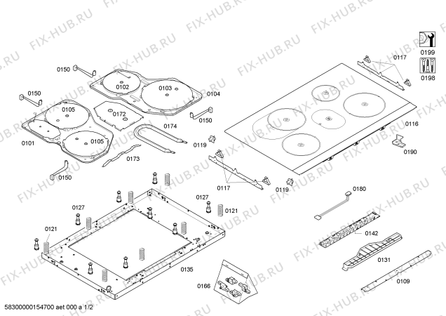 Схема №1 EH885MB11E SE.4I.80.PZ.BW.X.PIEZO с изображением Рамка для духового шкафа Siemens 00681943