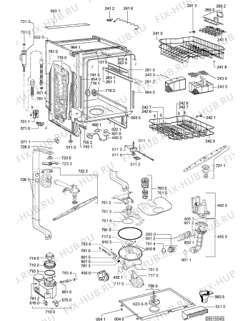 Схема №2 GSI 110 ECO IN с изображением Обшивка для посудомоечной машины Whirlpool 480140101739