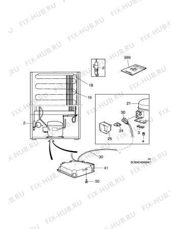 Взрыв-схема холодильника Privileg P4660 - Схема узла C10 Cold, users manual