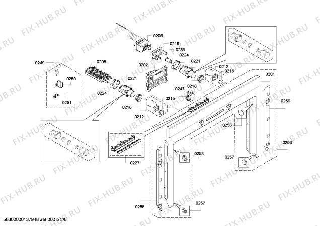 Схема №4 HB53CR550 с изображением Панель управления для электропечи Siemens 00671574