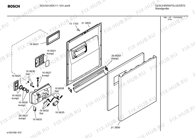 Схема №2 SGS4722EU Balance с изображением Краткая инструкция для посудомойки Bosch 00529124