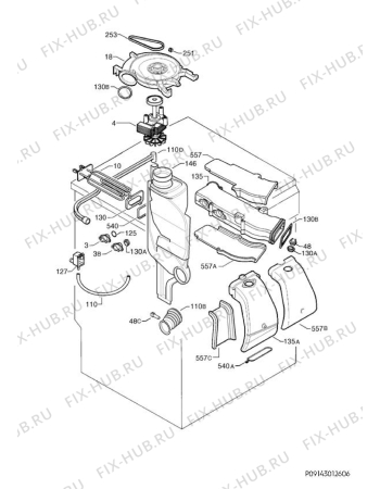 Взрыв-схема стиральной машины Arthurmartinelux AWW1407 - Схема узла Dryer 265