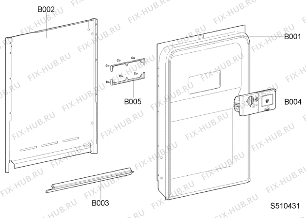 Схема №5 GS 4996 G/BL с изображением Обшивка для посудомойки Whirlpool 481244010385