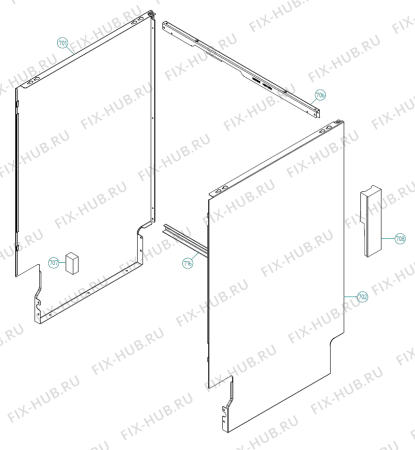 Взрыв-схема посудомоечной машины Asko D5654 TW   -Stainless (401552, DW90.2) - Схема узла 07