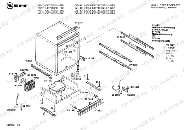 Схема №1 K4371X0GB GB-4216.43UI с изображением Переключатель для холодильника Siemens 00031547