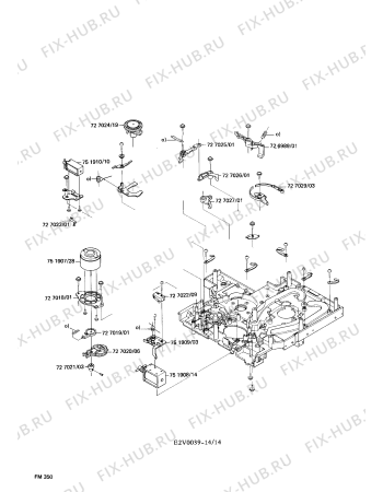 Взрыв-схема видеотехники Siemens FM350763 - Схема узла 14