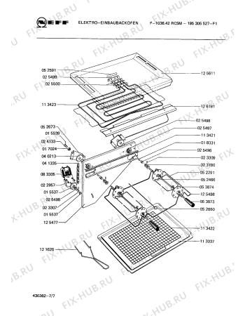 Схема №4 195305527 F-1036.42RCSM с изображением Переключатель для плиты (духовки) Bosch 00025302