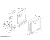 Схема №4 S34E43N1EU с изображением Передняя панель для посудомойки Bosch 00662937