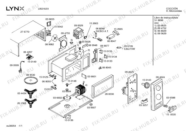 Схема №1 MSA211 с изображением Терморегулятор для свч печи Bosch 00068029