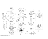 Схема №1 MES1010 с изображением Фильтр для посудомойки Bosch 00495933