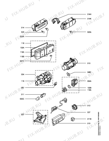 Схема №2 FAV6071B с изображением Микромодуль для посудомойки Aeg 973911232282039