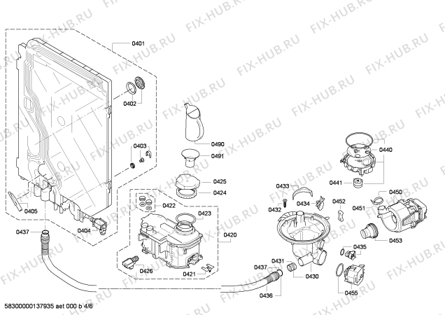 Схема №4 SMU50E15AU с изображением Передняя панель для посудомойки Bosch 00673668