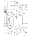 Схема №2 ADP 7530 WH с изображением Панель для посудомойки Whirlpool 481245372718