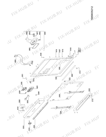 Схема №2 ADL 334/1 WH с изображением Обшивка для посудомойки Whirlpool 481290502240