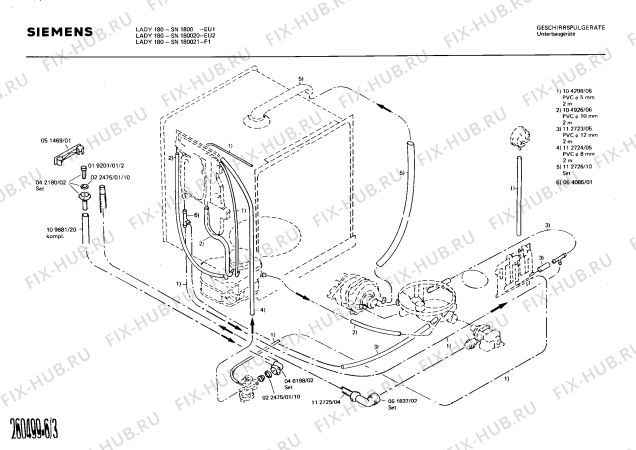 Схема №3 SN780045 с изображением Модуль для посудомойки Siemens 00083265