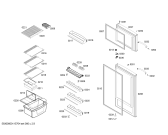 Схема №1 KSV365026X BOSCH с изображением Вставная полка для холодильника Bosch 00439451