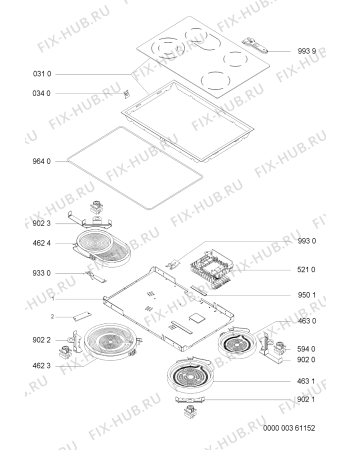 Схема №1 EKAH 5460 IN с изображением Втулка для электропечи Whirlpool 481244039112