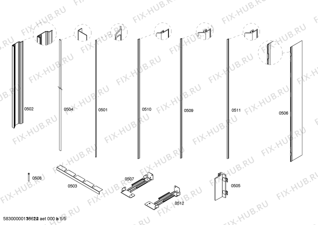 Схема №2 K7076X0 с изображением Поднос для холодильника Bosch 00449011