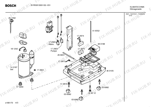 Схема №1 B1RKM13000 с изображением Инструкция по установке и эксплуатации для кондиционера Bosch 00585948
