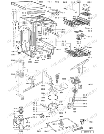 Схема №1 ADP 6830 AL с изображением Панель для посудомоечной машины Whirlpool 481245372601