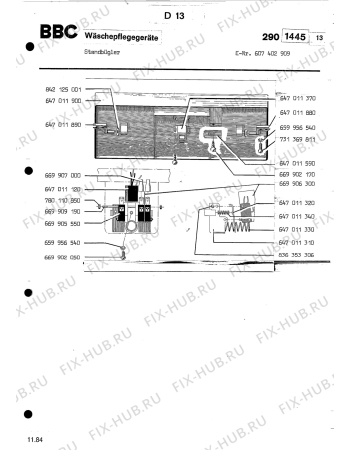 Взрыв-схема посудомоечной машины Aeg GOH 5203 001 - Схема узла Section6