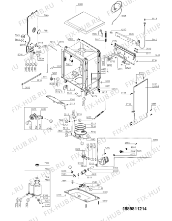 Схема №2 ADL 932 WH с изображением Панель для посудомоечной машины Whirlpool 481290508521