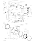 Схема №1 AWOC 8283 с изображением Блок управления для стиральной машины Whirlpool 481010654656